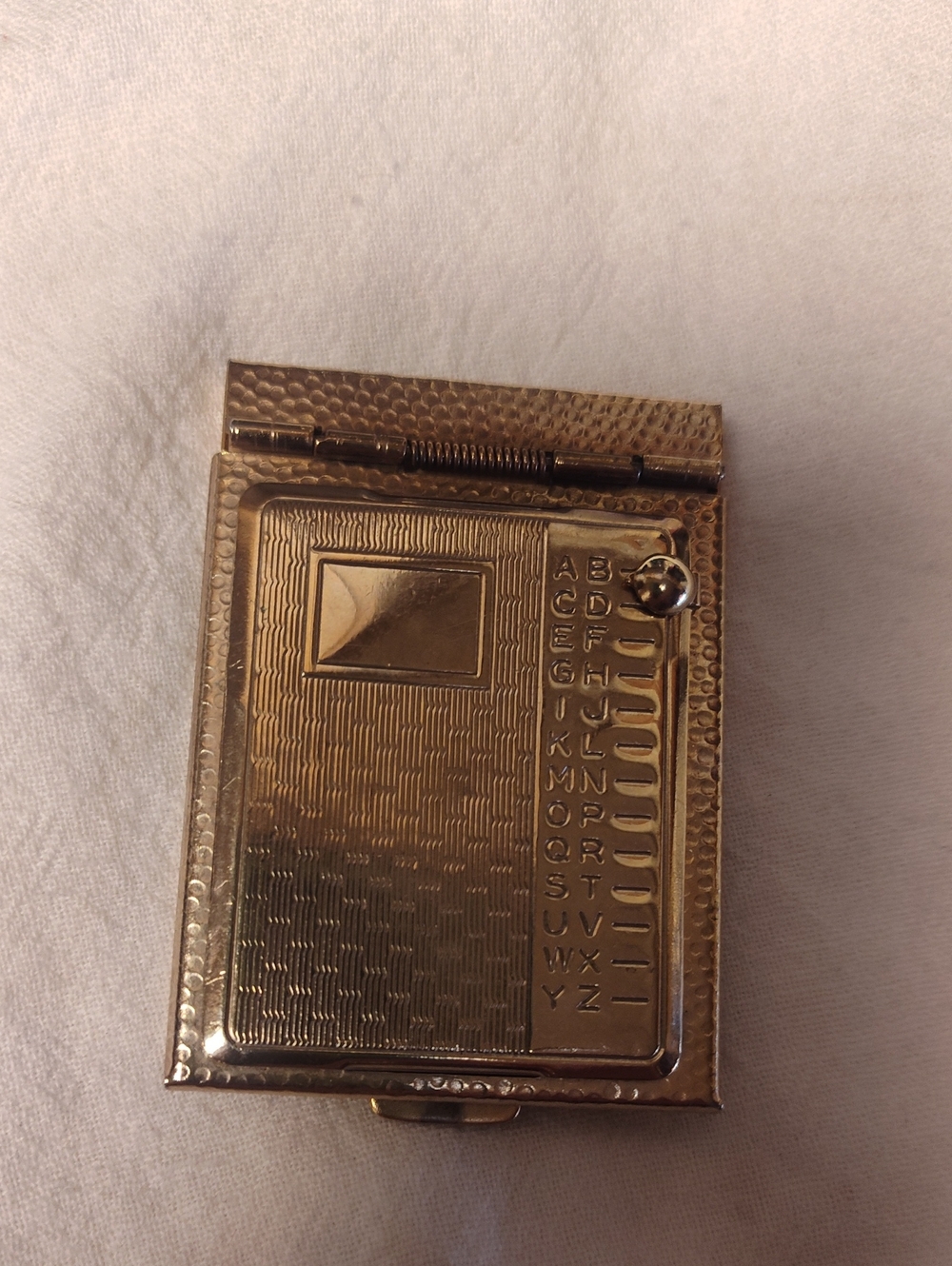 Vintage Gold Tone Address Book